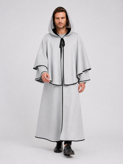 Death Reaper Hooded Cloak for Cosplay, White