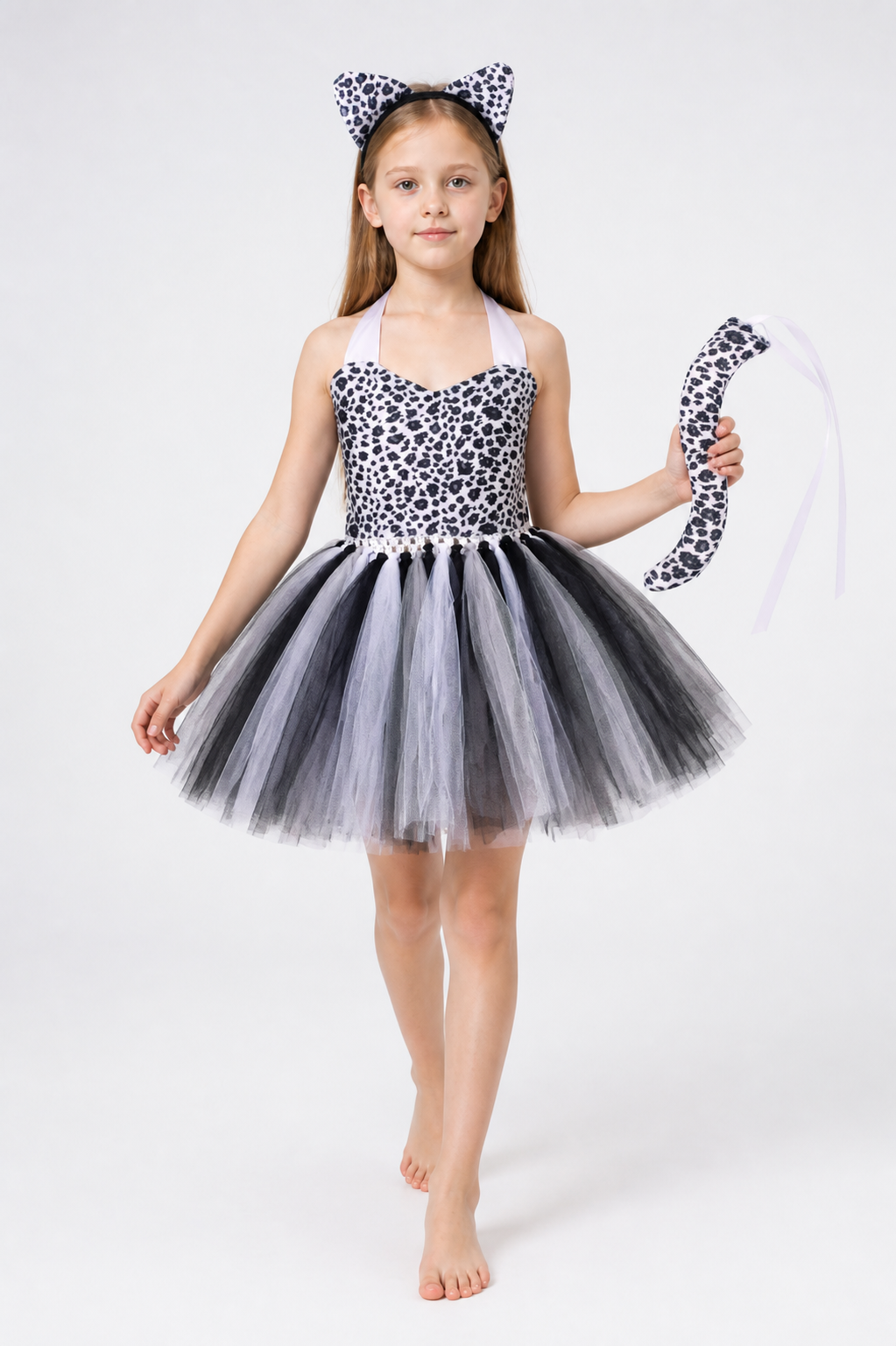 Leopard Costume with Dress and Headband for Halloween Costume Dresses detail 2