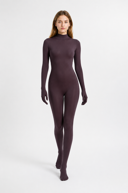 Form-Fitting Jumpsuit with Covered Hands and Feet product detail 2
