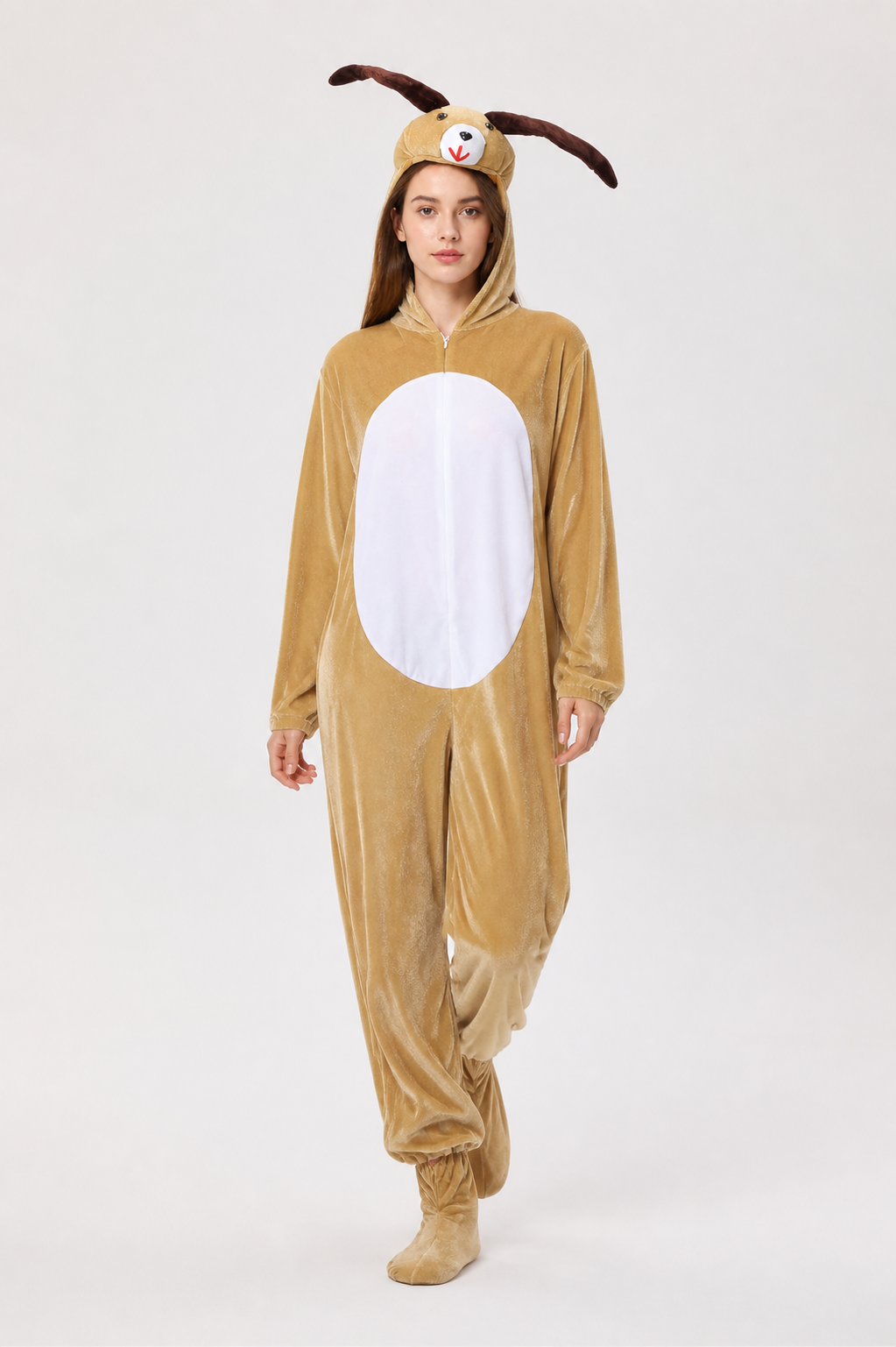 One-Piece Baby Goat Costume with Hood, Brown Costumes detail 2