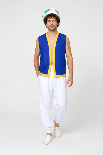 Character Costume with Sleeveless Top, Pants, and Hat Costume Headwear detail 2