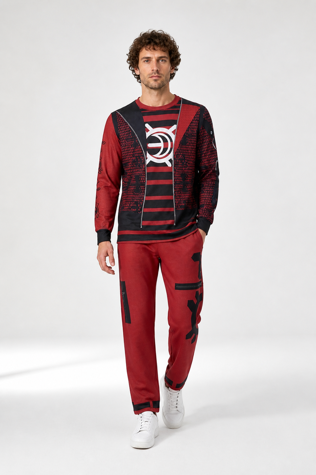 Victor Cosplay Costume, Long-Sleeve Top and Pants Costumes detail 2