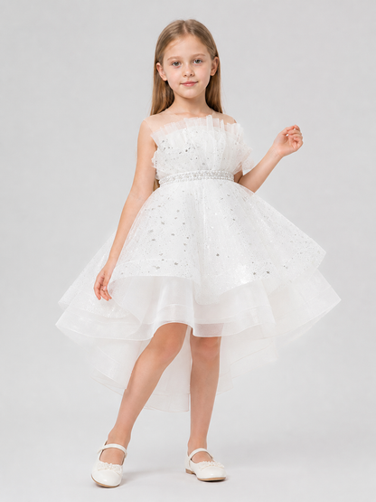 Sleeveless Princess Dress for Girls with a Full Skirt Costume Dresses detail 2