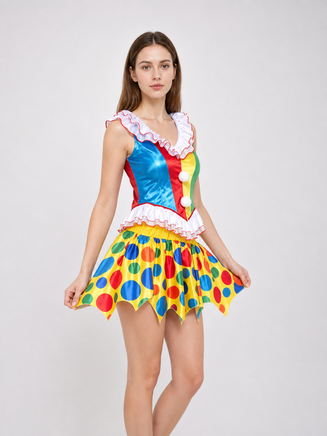 Bright Clown Costume for Parties and Carnivals