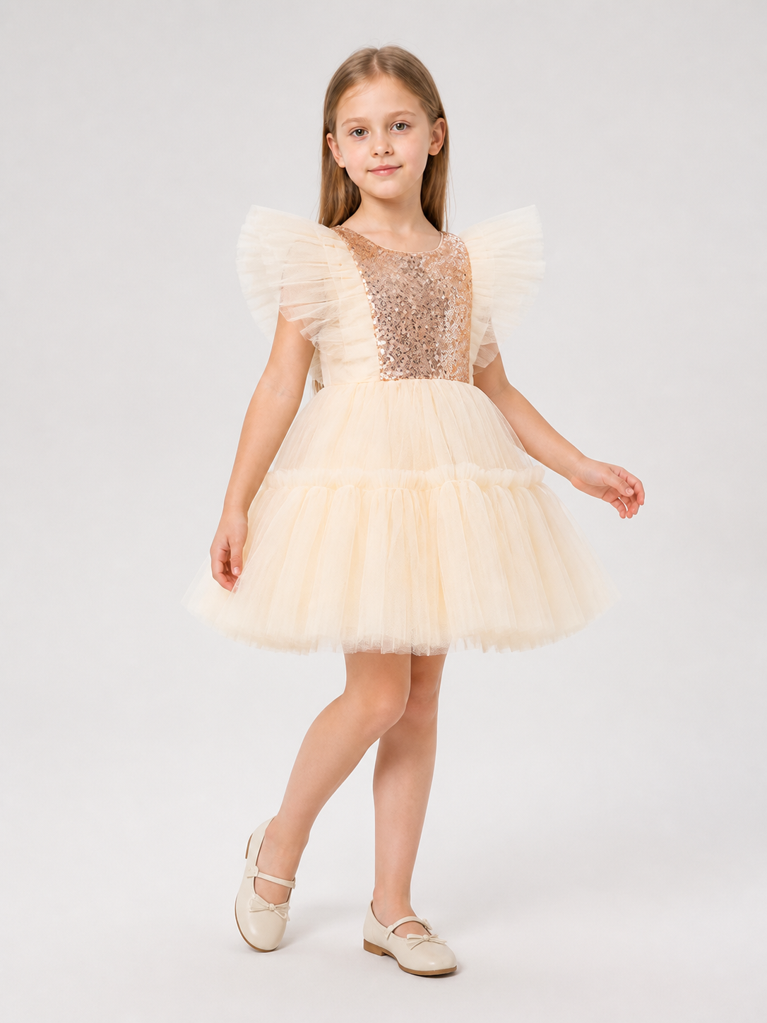 Full Sequin Tutu Dress with Layered Mesh Costume Dresses detail 2