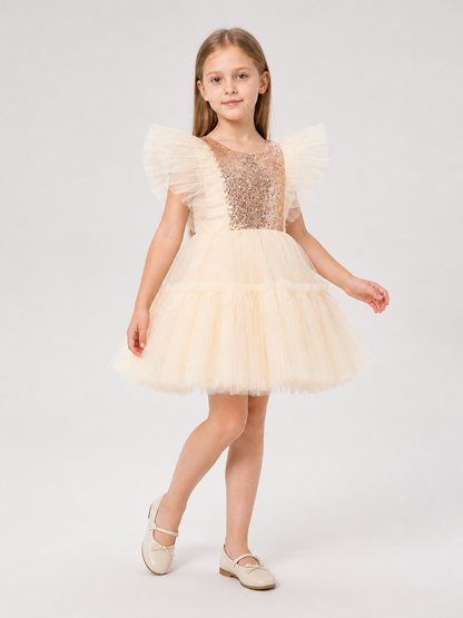 Full Sequin Tutu Dress with Layered Mesh Costume Dresses detail 2