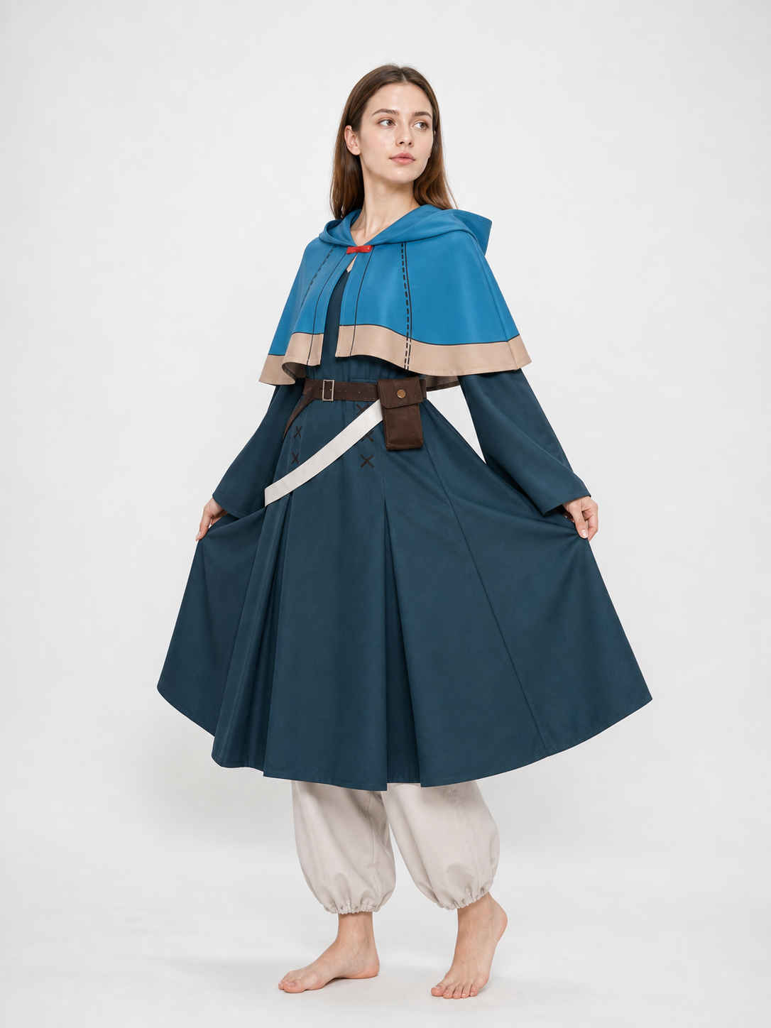 Delicious in Dungeon Cosplay Costume with Hood