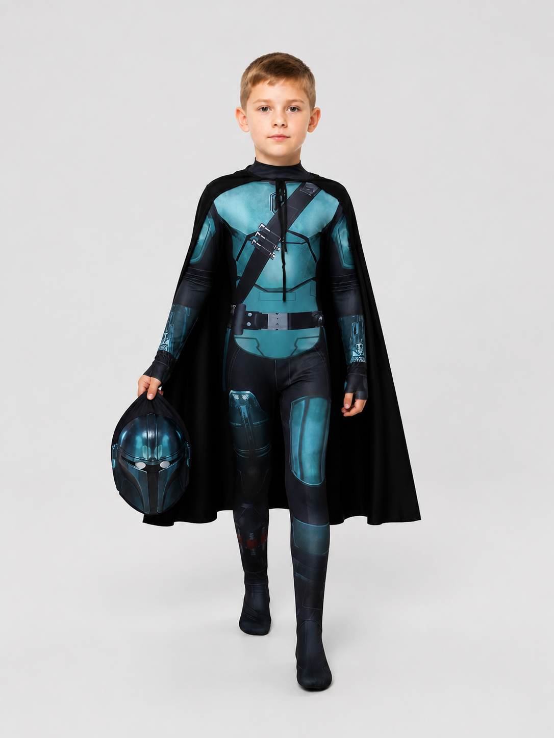 Mandalorian Star Wars Cosplay Costume with Cape and Helmet Costume Capes detail 2