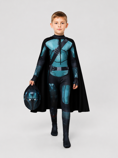 Mandalorian Star Wars Cosplay Costume with Cape and Helmet Costume Capes detail 2