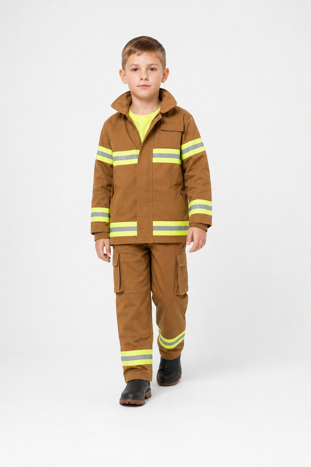 Children’s Firefighter Costume with Reflective Stripes