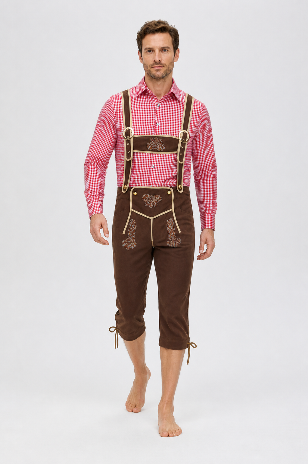 Overalls with a Red-and-White Checkered Shirt product detail 2