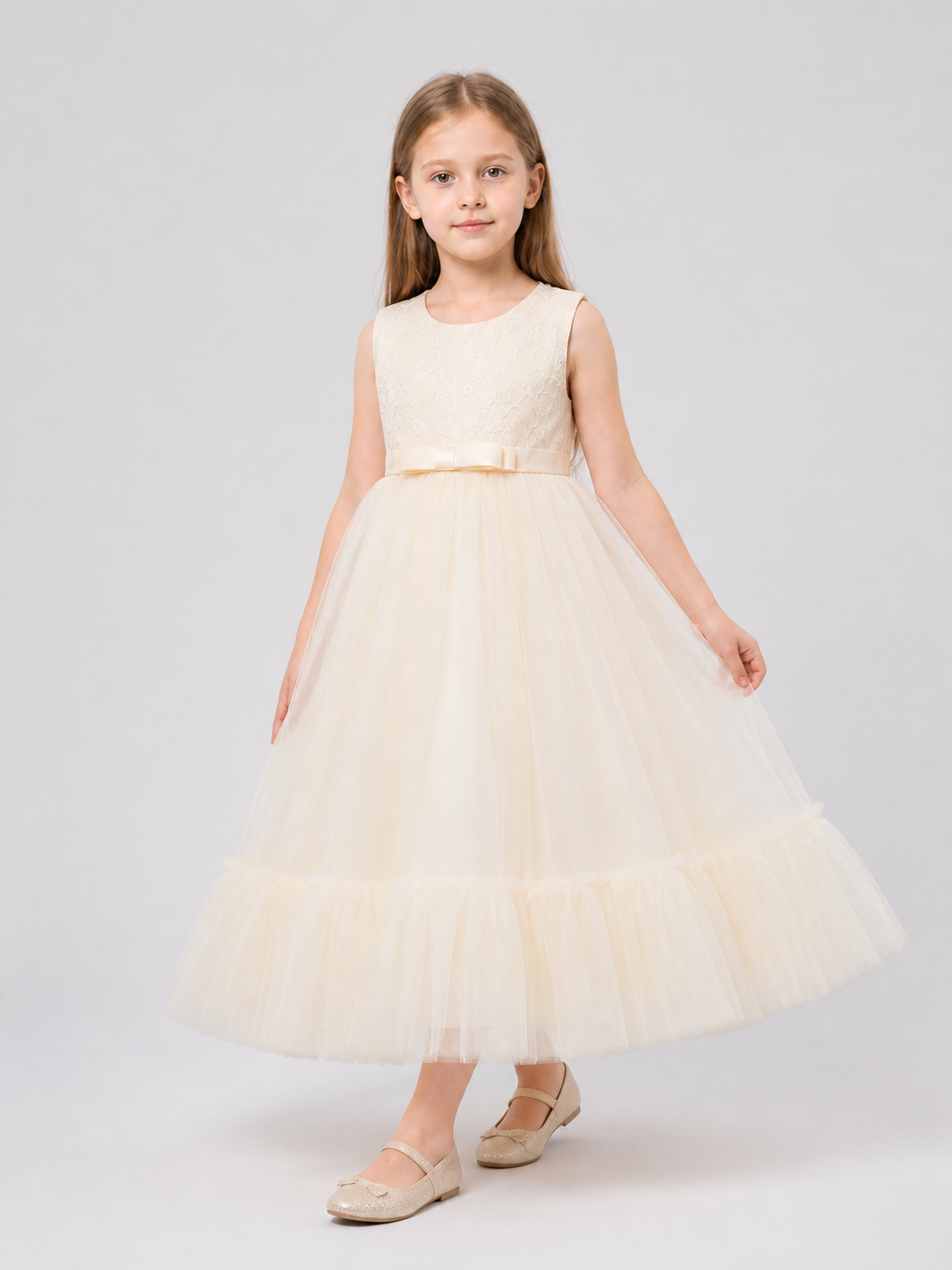 Full Princess Dress with Lace LP-332 for Performances