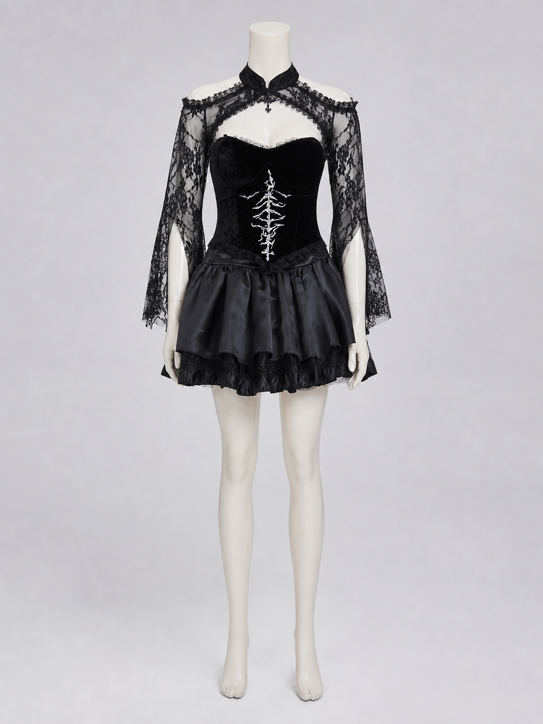 Gothic Lace Halloween Cosplay Dress Costume Dresses detail