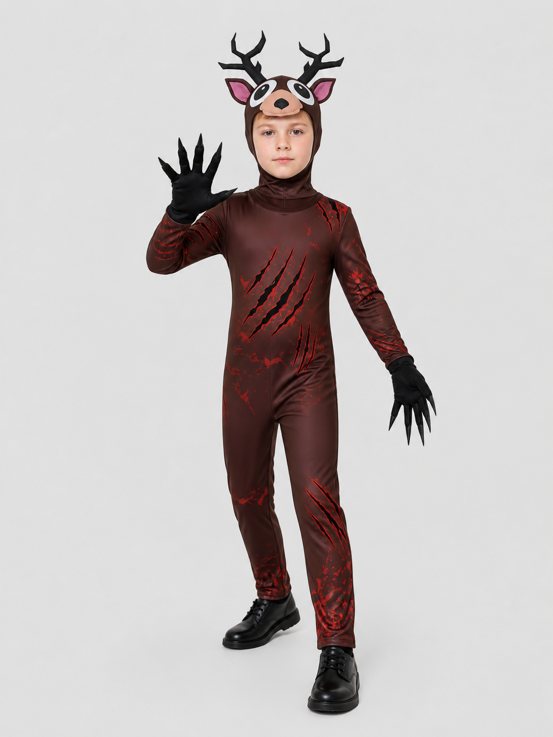 Carnival Costume “Monster Deer” with Antlers and Gloves product detail 2
