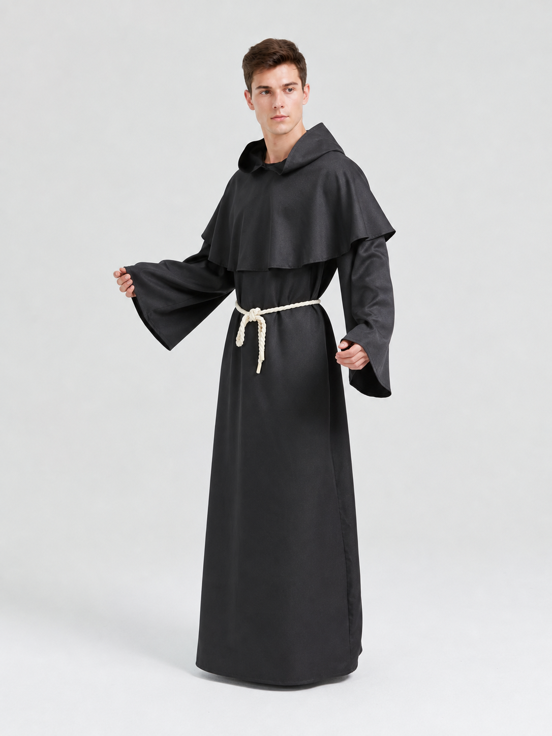 Medieval Hooded Monk Costume