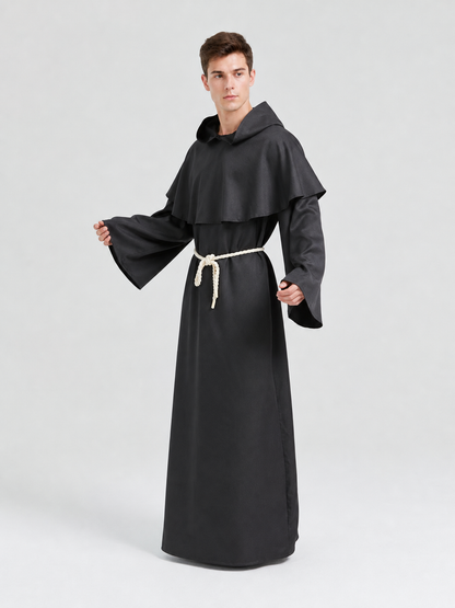 Medieval Hooded Monk Costume