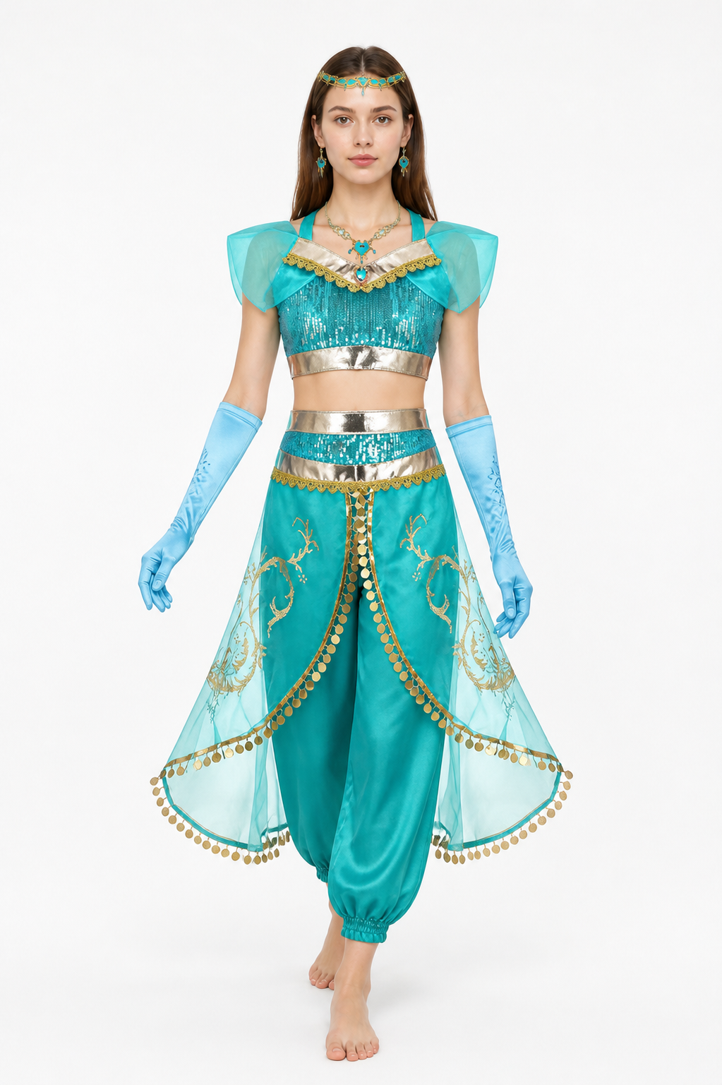 Jasmine Costume with Harem Pants and Accessories Costume Accessories detail 2