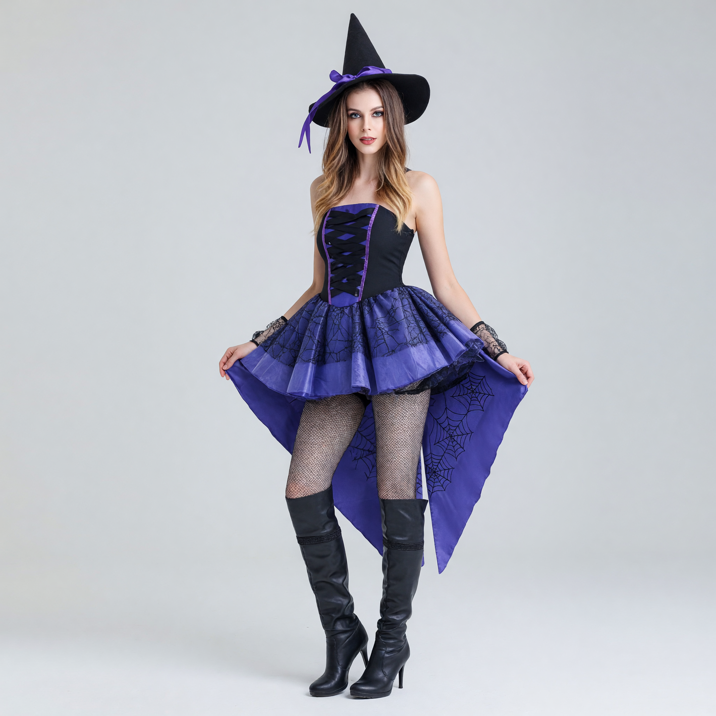 Halloween Costume with Hat and Full Skirt