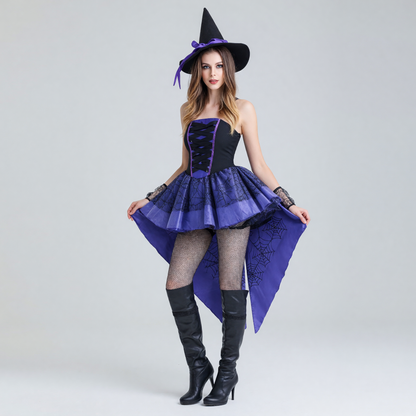 Halloween Costume with Hat and Full Skirt