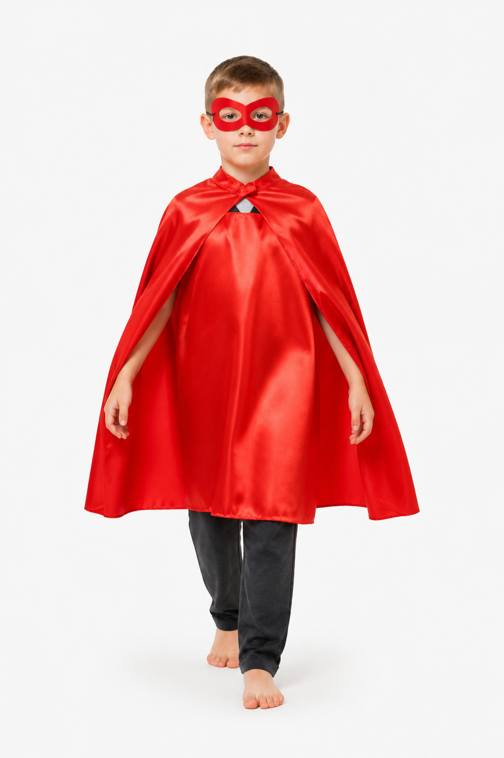 Red Children’s Cape with Mask for Halloween product detail 2