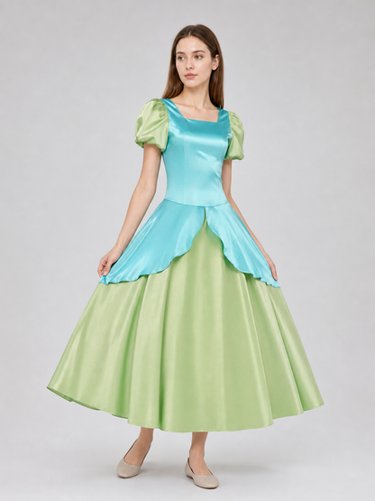 Cinderella Cosplay Costume: Dress with Bow and Headband