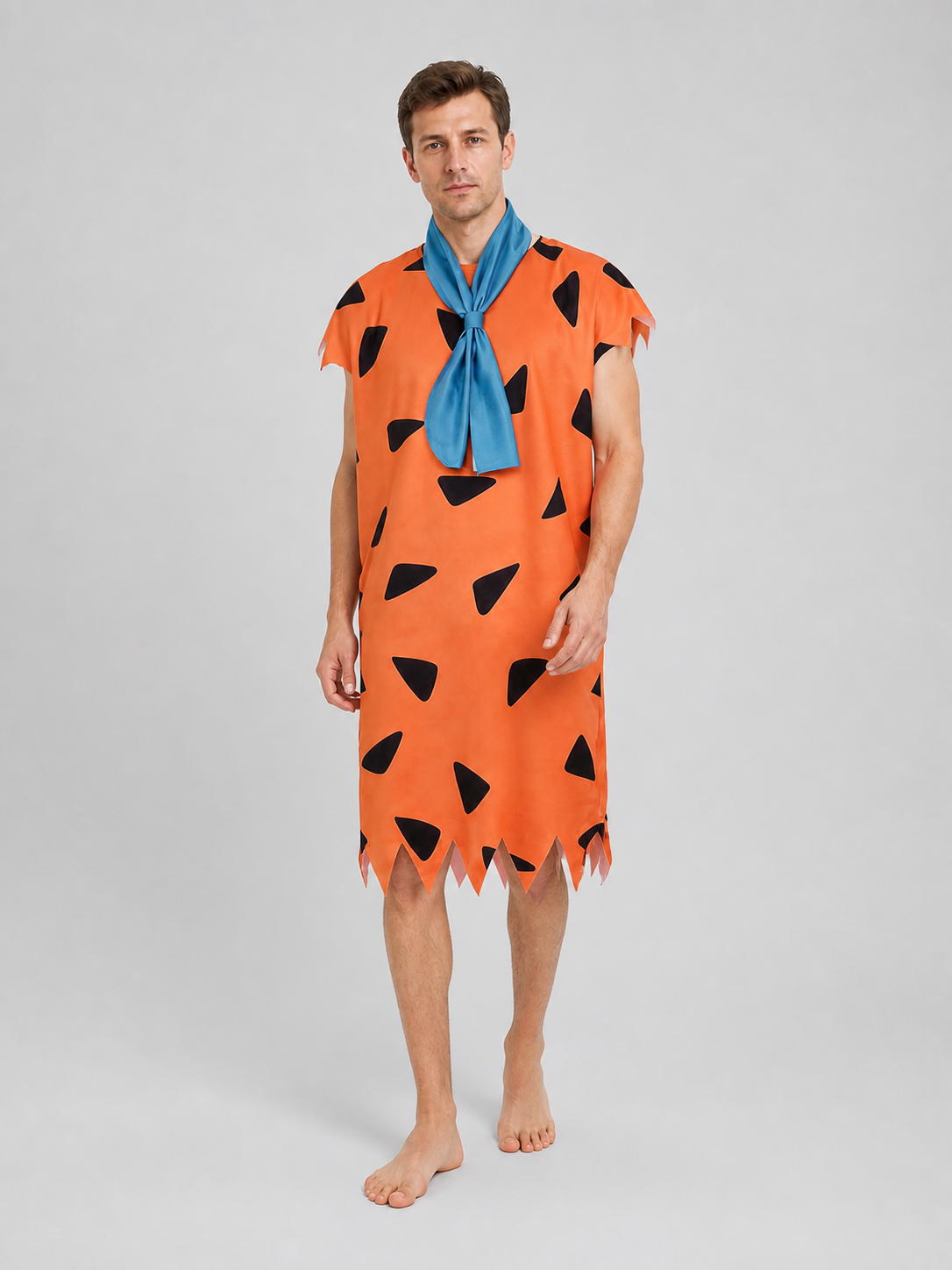 Fred's Costume: Orange Outfit with Blue Scarf Costumes detail 2