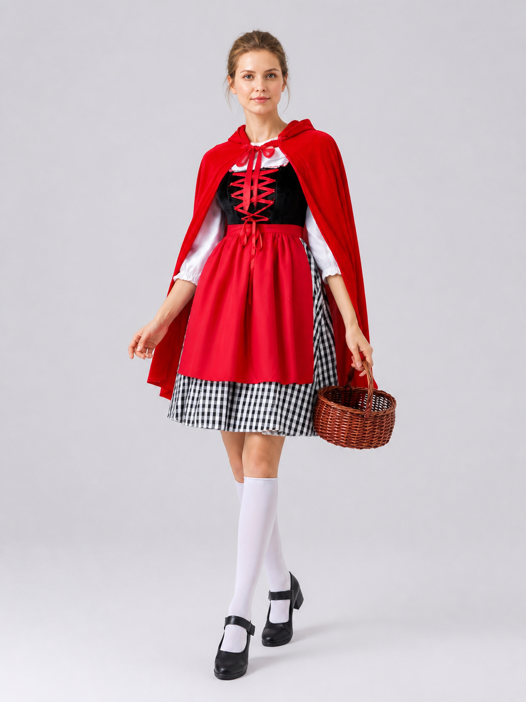 Halloween Red Riding Hood Cosplay Costume Costumes detail 2
