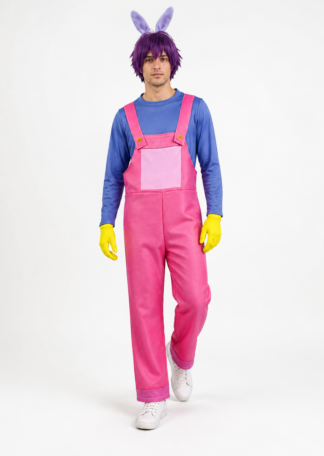 Pomni Cosplay Costume with Wig, Ears, and Gloves Costume Wigs detail 2
