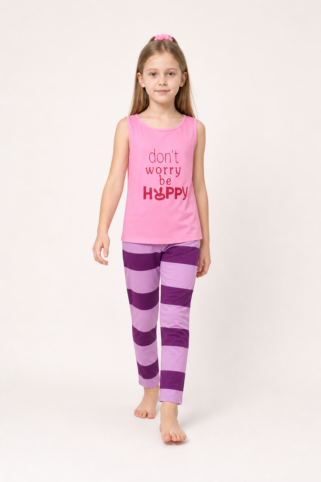 Zootopia Nick and Judy Costume, Pink Top, Striped Pants