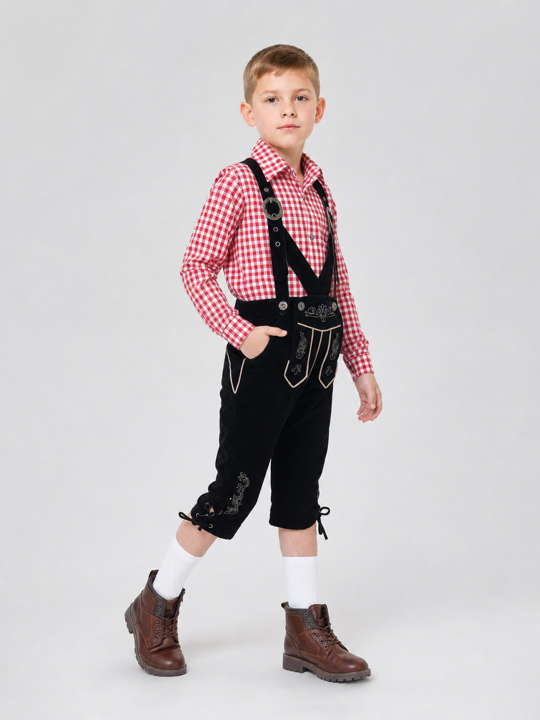 Carnival costume: plaid shirt and pants