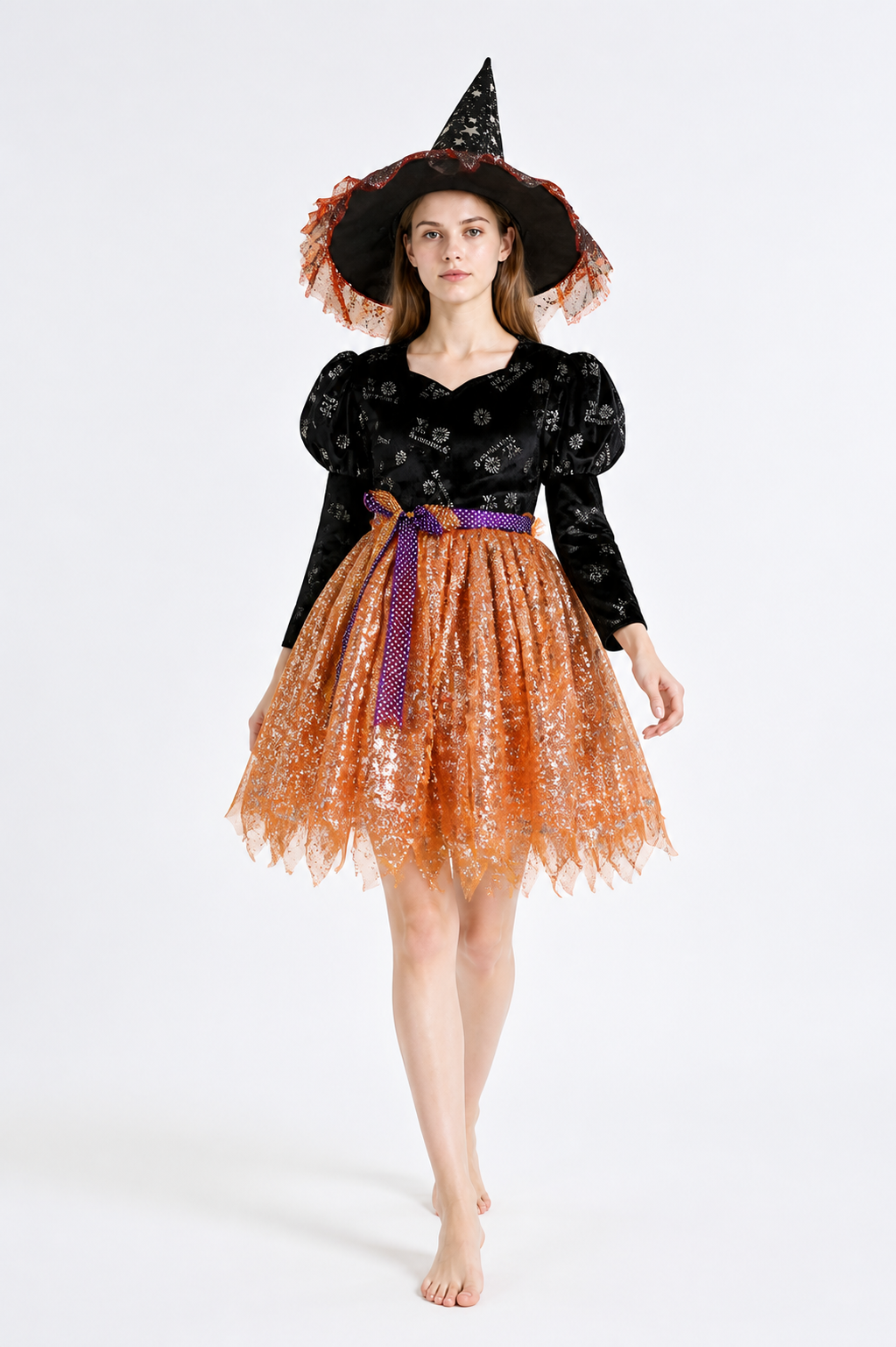 Halloween Dress with Full Skirt and Hat Costume Dresses detail 2