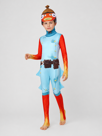 Fortnite Fishstick Cosplay Jumpsuit for Performances Costumes detail 2