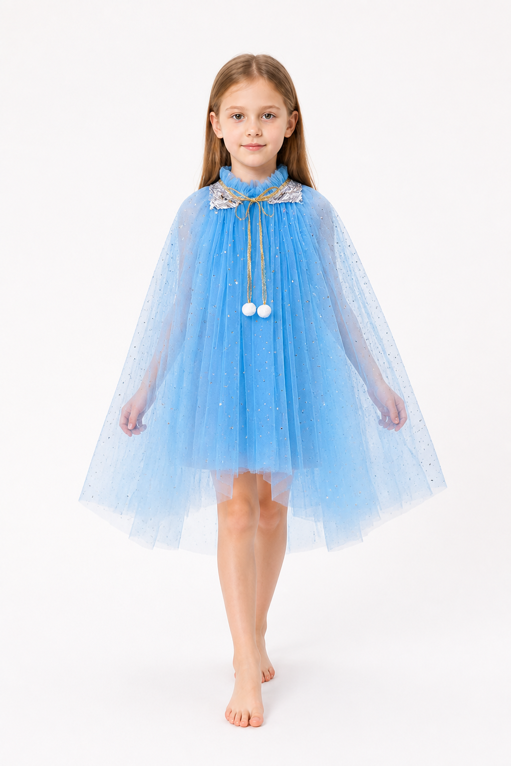 Children's Halloween Cape with Sequins and Stars Costume Capes detail 2