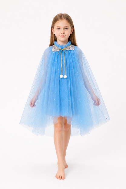 Children's Halloween Cape with Sequins and Stars Costume Capes detail 2