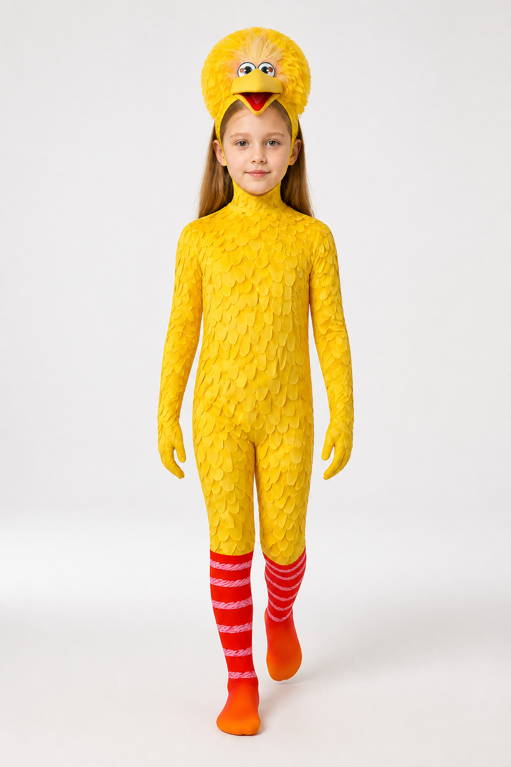 Yellow Big Bird Costume from Sesame Street Costumes detail 2