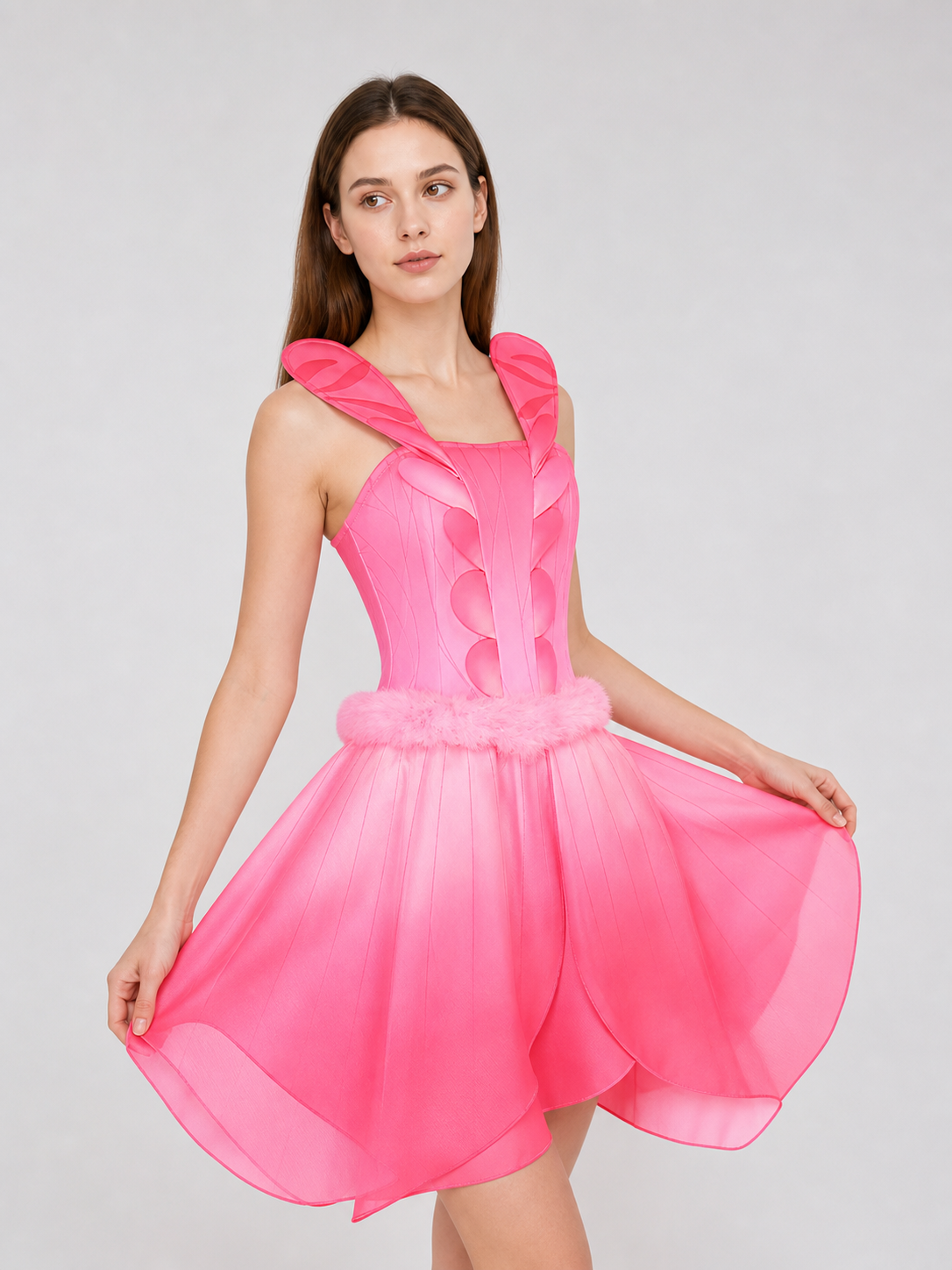 Pink “Flower Fairy” Cosplay Dress