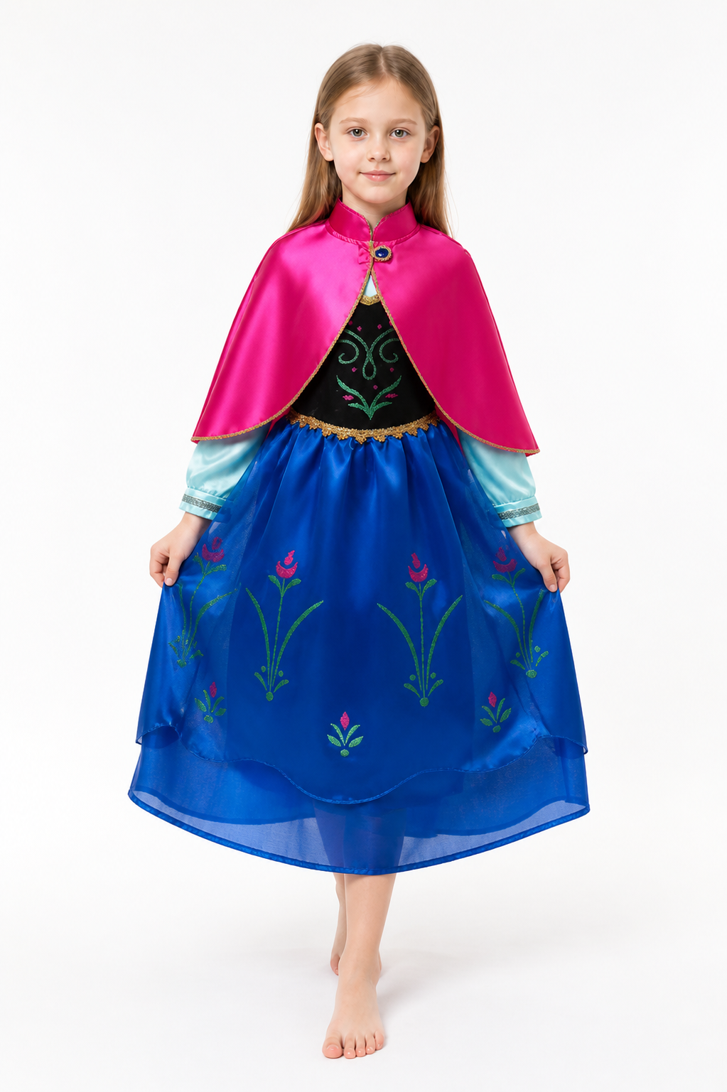 Princess Dress with Full Skirt and Cape for Carnival Costume Dresses detail 2