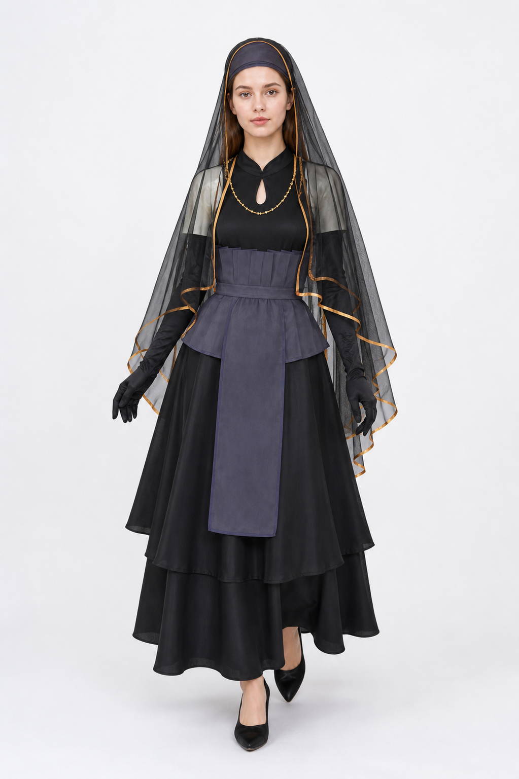 Cosplay Costume with Veil and Long Gloves Costumes detail 2
