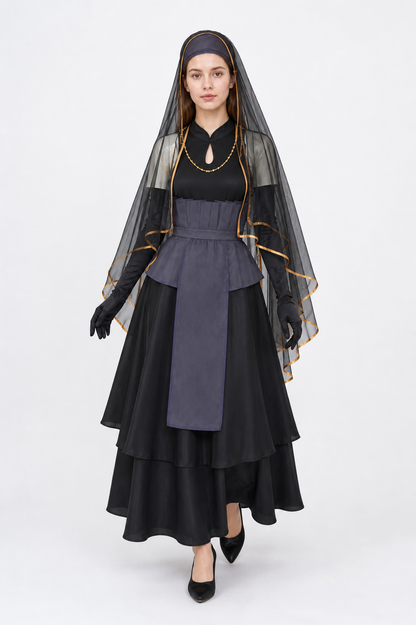 Cosplay Costume with Veil and Long Gloves Costumes detail 2