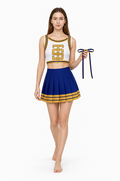 Cheerleading Costume with Pleated Skirt Costumes detail