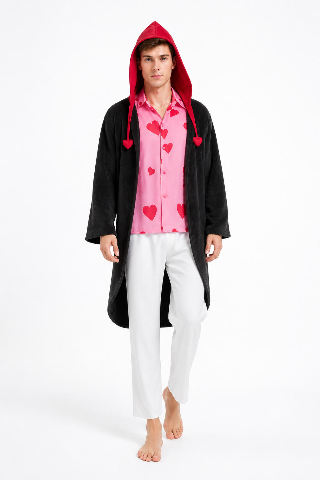 Corazon Cosplay Costume with a Red Heart for Halloween Costumes detail 2