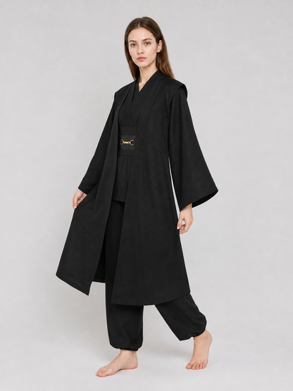 Obi-Wan Kenobi Cosplay Costume, Black Robe