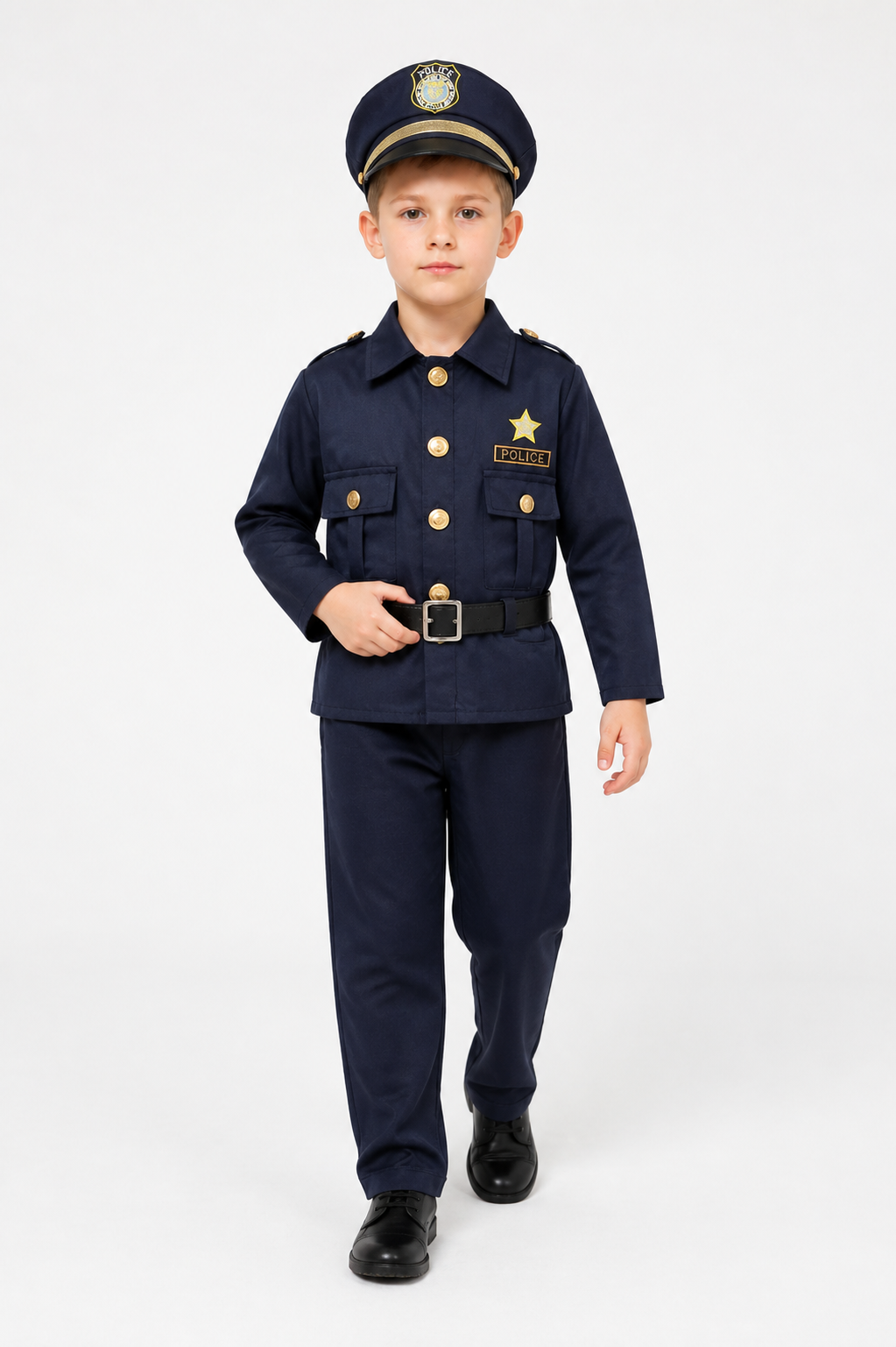 Children’s police officer costume with jacket and pants product detail 2