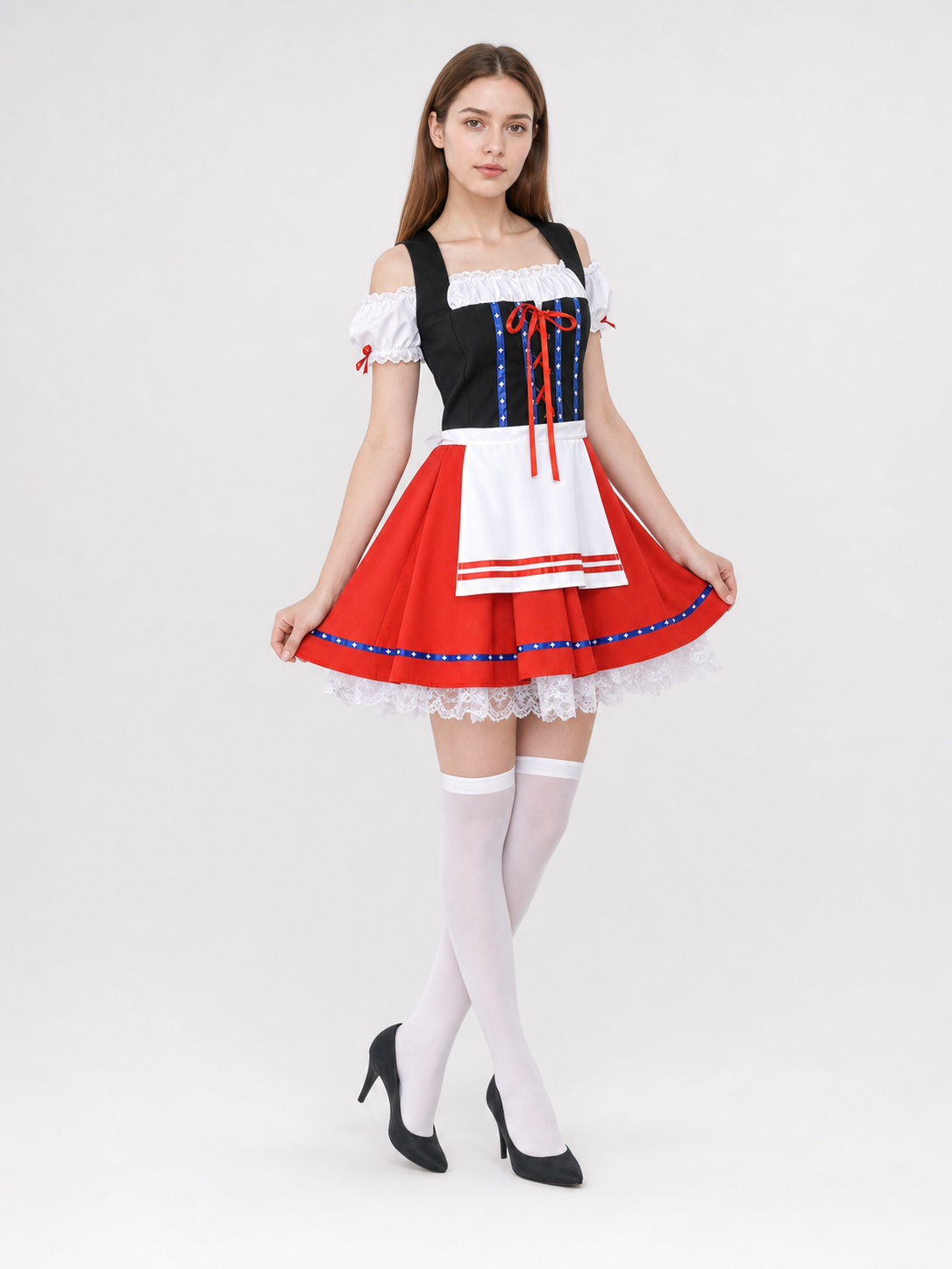 Oktoberfest-Style Costume Dress with Apron