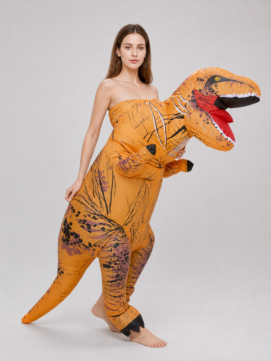 Inflatable Tyrannosaurus Rex Costume for Parties and Cosplay