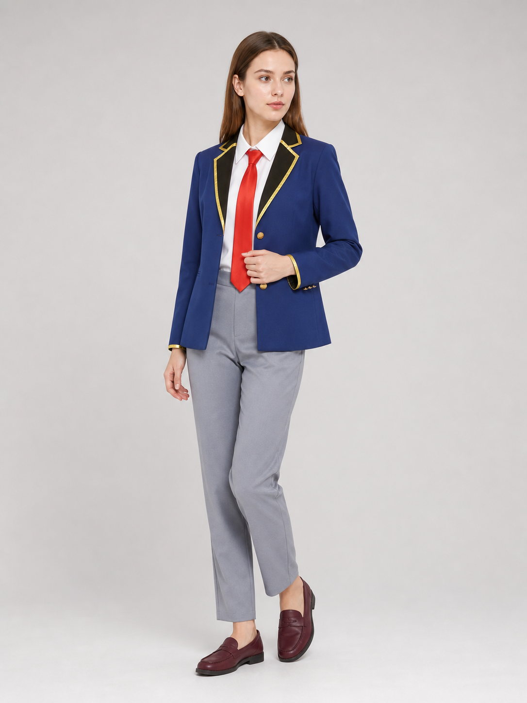 Cosplay costume: jacket, shirt, tie, and pants