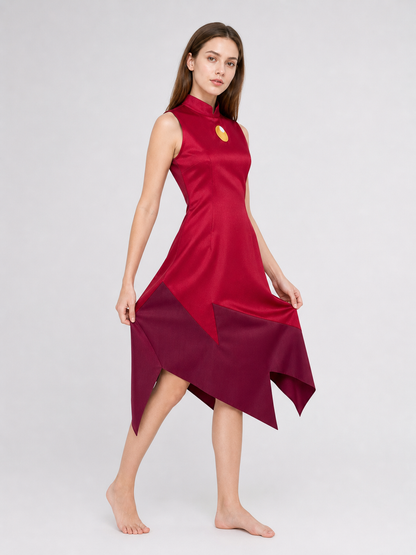 Edalyn cosplay dress in a school uniform style, red