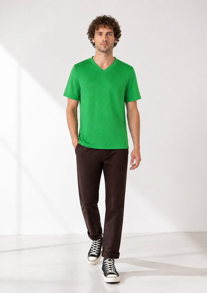 Cosplay Costume: Green Top and Brown Pants Costumes detail 2