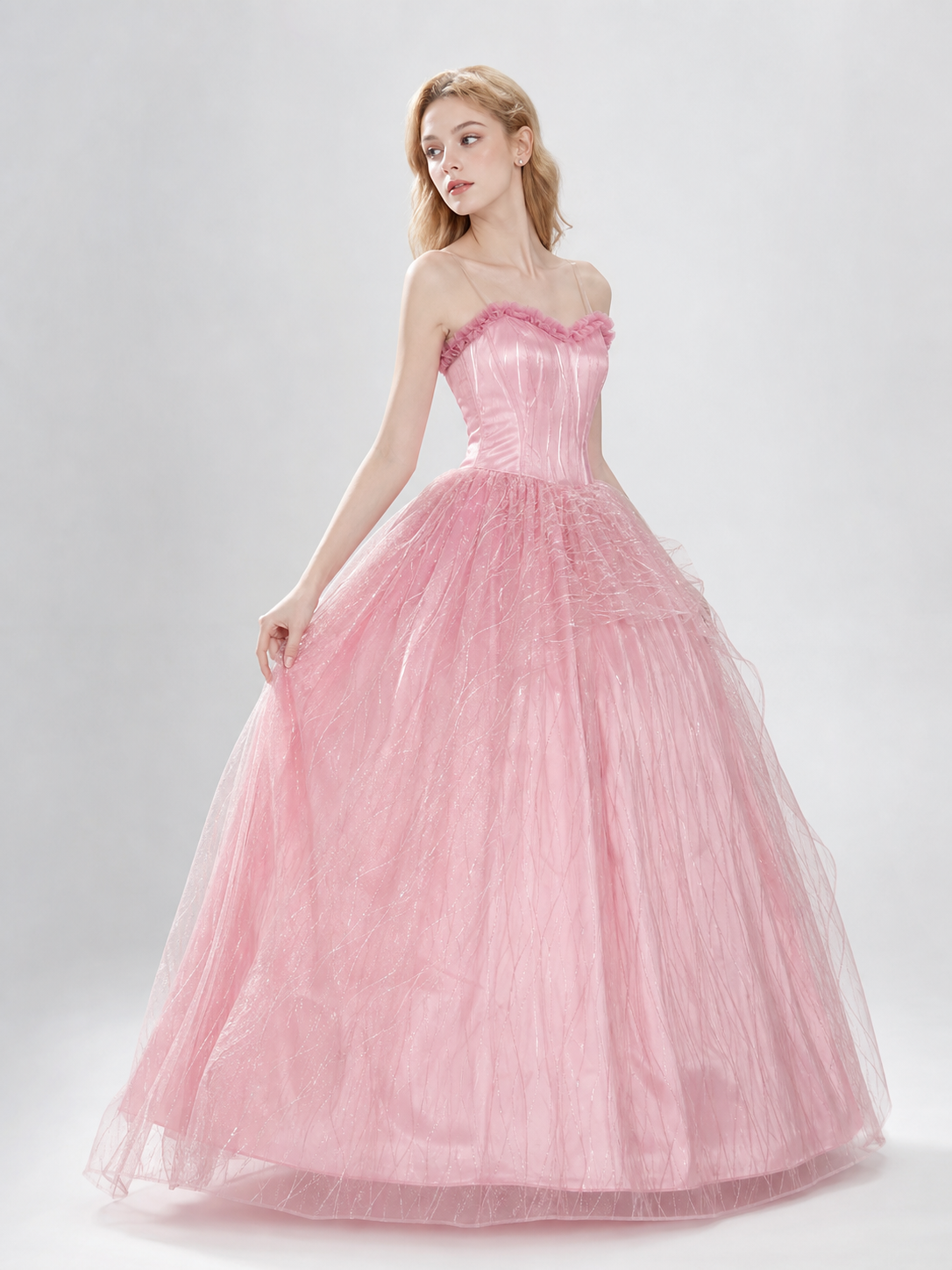 Pink Glinda cosplay dress for Halloween