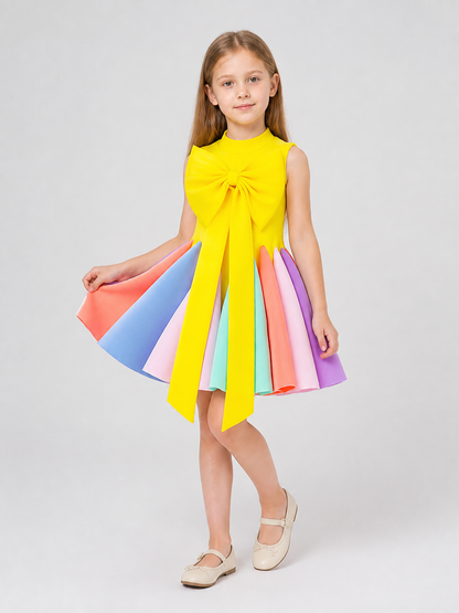 A-Line Princess Dress with Bow AL6110 for Fashion Shows